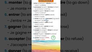 10 French verbs 🇨🇵 and their opposites  Learn French with Moh and Alain 👇frenchlanguage [upl. by Cadal]