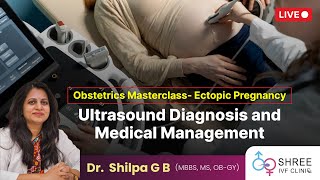 Obstetrics Masterclass Ectopic Pregnancy  Ultrasound Diagnosis and Medical Management  Shilpa G B [upl. by Liss]