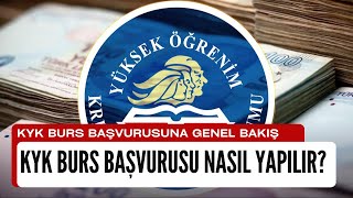 Kyk Burs Başvurusu Nasıl Yapılır [upl. by Wedurn]