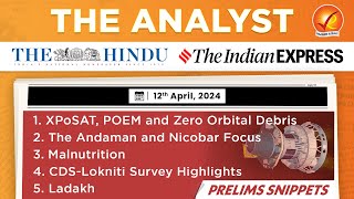 The Analyst 12th April 2024 Current Affairs Today  Vajiram and Ravi Daily Newspaper Analysis [upl. by Nilrev]