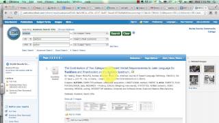 EBSCOHost Academic Search Elitemp4 [upl. by Allimak]