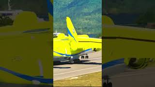 Impressive Antonov 225 landing with F35 escorting [upl. by Ahsenhoj]