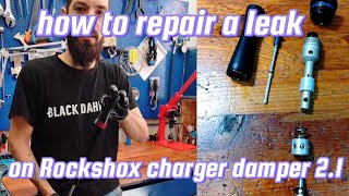 How to repair a leak on Rockshox charger damper 21  lyric pike boxxer [upl. by Barling]