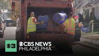 Delaware County sanitation worker recovering after being hit by car on the job [upl. by Aisatan]