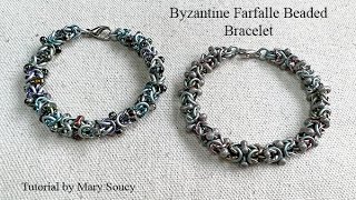 Byzantine Farfalle Beaded Bracelet [upl. by Atselec]