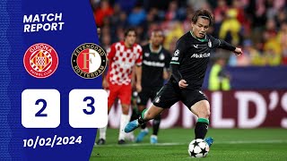 Girona 23 Feyenoord Thrilling Champions League Clash Ends in Feyenoord Victory  Champions League [upl. by Navannod]