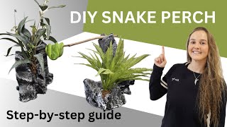 DIY Snake Perch Great for tree climbing arboreal snakes [upl. by Yessej320]