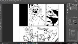 Creating Comic Book Panels in Adobe Photoshop [upl. by Jezrdna]