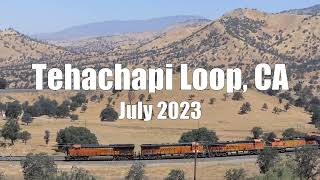 The world famous Tehachapi loop filmed in July 2023 [upl. by Solnit]