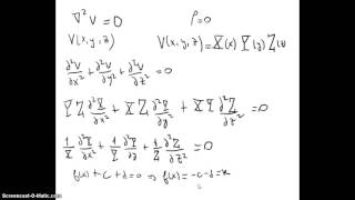 109 Electromagnetismo  Electrostática  Ecuación de Laplace separación de variables en cartesianas [upl. by Rand]