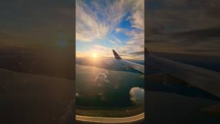 On my way to Toronto from New Jersey ❤️❤️ airplane shorts ytshorts view sunset viralvideo [upl. by Lrad956]