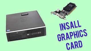 HP Compaq SFF graphics card installation [upl. by Curley]