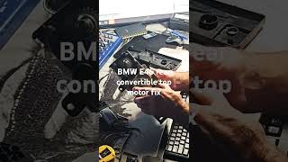 BMW 325CI e46 rear convertible top motor fix [upl. by Norrahc322]