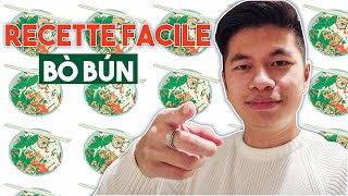 RECETTE BOBUN  Boeuf  Nems Bò bún chả giò [upl. by Knight]