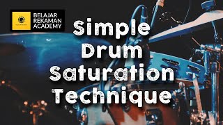 Simple Drum Saturation Technique  Studio One  RedlightDist  BIKIN DRUM TAMBAH NAMPOL 🎧 [upl. by Yoong615]