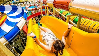 Waterslides at Aquapark Neptun in Sozopol Bulgaria [upl. by Philana]