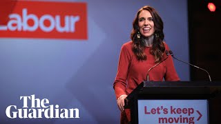 New Zealands Jacinda Ardern condemns divisive elections in victory speech [upl. by Karalynn465]