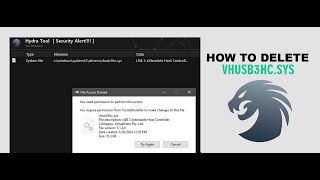 How To Delete Vhusb3hcsys File  Follow Video  Fix Error hydratool hydra [upl. by Hock]