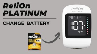 Change battery in ReliOn Platinum Blood Glucose Meter [upl. by Channing]