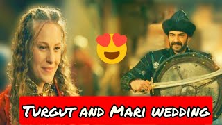 Turgut And Mari Wedding Scene  Turgut Bey Marriage  Time3all [upl. by Putnem174]