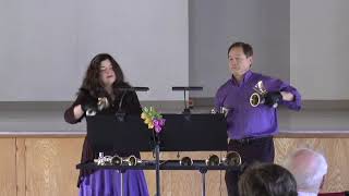 Lucerna Laudoniae Handbell Duet  Larry and Carla in California [upl. by Essilec]