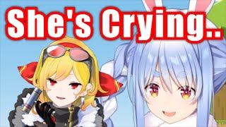 Pekora React To Kaela Crying After HoloServer Hardcore Minecraft Ended【HololiveUsada Pekora】 [upl. by Areivax]