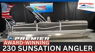 AWARDWINNING Angler Pontoon The 2023 Premier 230 SunSation Angler PTX Tritoon  Innovation Awards [upl. by Joshia]