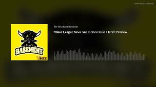 Minor League News And Brews Rule 5 Draft Preview [upl. by Reine]