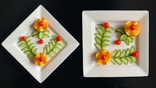 Beautiful Fruits Decoration Gaye Holud’s Fruits Decoration Easy Fruits Art Fruit carving Garnish [upl. by Nahgem]