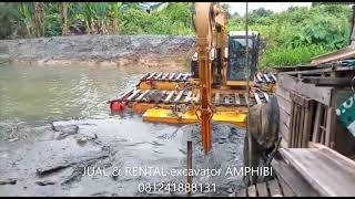 Amphibious Excavator Swamp ULTRATREX AX180 ERP  CAT 3075 Samarinda Kalimantan Timur [upl. by Sadonia]