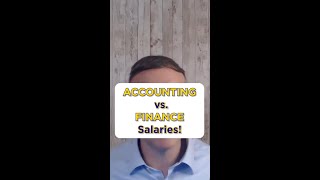 Accounting vs Finance Salaries 💰💡 CareerMoney FinanceVsAccounting SalaryInsights [upl. by Eerual452]