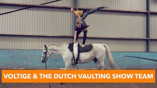 Voltige met de Dutch Vaulting Show Team  PaardenpraatTV [upl. by Leveridge]