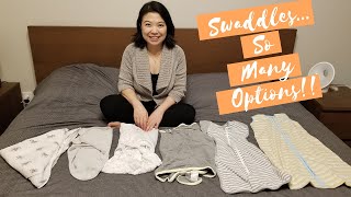 6 SWADDLES review  Muslin Swaddle SwaddleMe HALO SleepSack Miracle Blanket Love to dream Reste [upl. by Llenwahs]