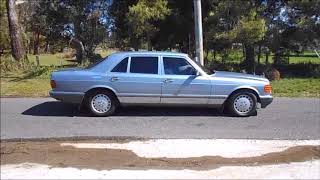 420 SEL V8 mercedes benz exhaust amp Engine Sound [upl. by Halsy]