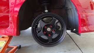 Test Fit Rota Slipstream 15x80 on Civic Si FG2 [upl. by Aicinad]