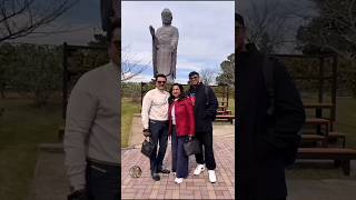 radikaasarathkumar with her family ❤ Visited the 3rd tallest bronzestatueAmitabhaBuddha tokyo [upl. by Walczak]