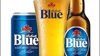 labatt blue beer review [upl. by Ynnoj]