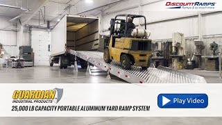 25000 lb Capacity Portable Aluminum Yard Ramp System [upl. by Erwin627]