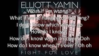 How Do I Know  Elliott Yamin Lyrics [upl. by Ilario]