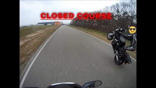 Yamaha Fazer FZR 600 wheelies  a little race vs an Aprilia RSV MIlle R [upl. by Nedlog]