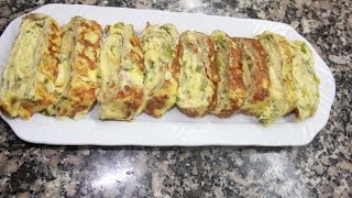 omelette au fromage اكلة في 5 دقائق إقتصادية كوجبة عشاء سريعة التحضير [upl. by Ailhat]