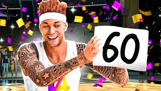 HOW I SCORED 60 POINTS ON MY CENTER BUILD IN NBA 2K24 PRO AM [upl. by Anelrahs]