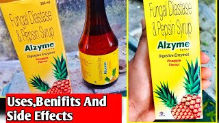 Alzyme Pineapple Flavour Syrup  Fungal Diastase And Pepsin Syrup UsesBenifits And Side Effects [upl. by Inalawi801]