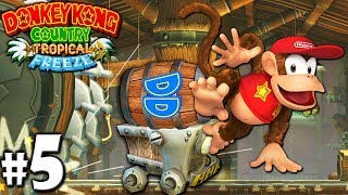 Donkey Kong Country Tropical Freeze CoOp Hoot Toots PART 5 Wii U HD Gameplay Walkthrough Coop [upl. by Fifi]