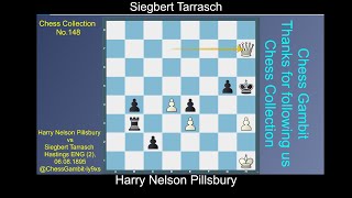 Harry Nelson Pillsbury vs Siegbert Tarrasch Chess Collection 148 [upl. by Etep333]