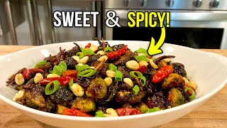 Kung Pao Brussel Sprouts A Spicy Twist On Classic Sprouts [upl. by Ahsoj]