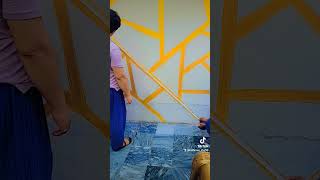 Paint walls with designs ytshorts [upl. by Rowland]