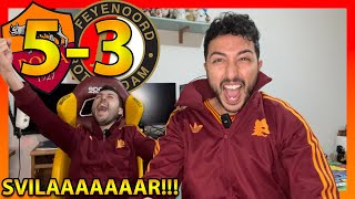 RIGORI e DELIRIO in LIVE ROMAFEYENOORD 53 SVILAAAAR‼️ ODDIOOOOOOO‼️ [upl. by Evangelin]