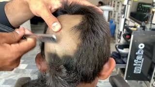 ASMR BARBER  Homeless Head Shave without water 🚿  Alrayaanhairstudio [upl. by Etnaled]