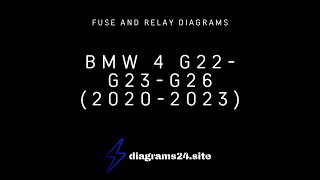 BMW 4 G22G23G26 20202023  fuse and relay diagrams [upl. by Munsey]